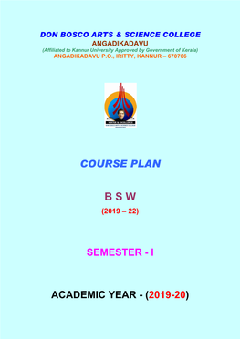 Course Plan Semester