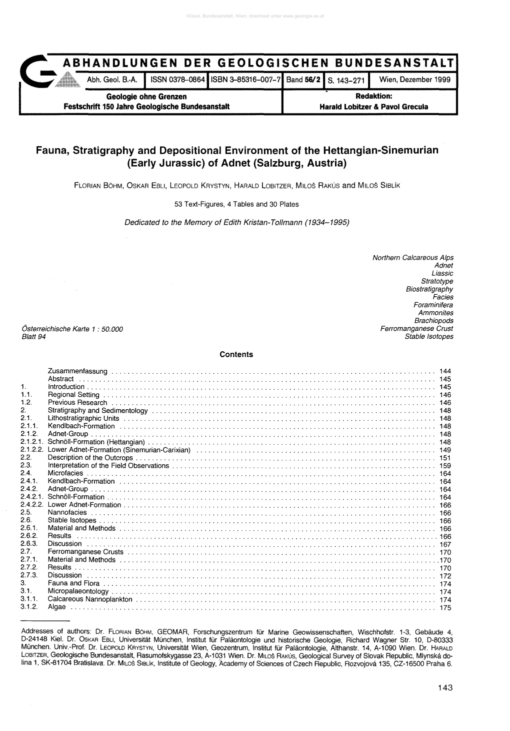 G Abhandlungen Der Geologischen