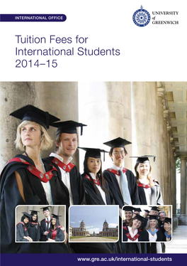 University of Greenwich International Tuition Fees