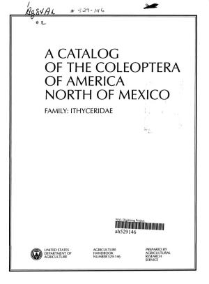 A Catalog of the Coleóptera of America North of Mexico Family: Ithyceridae