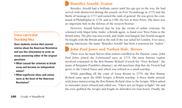 Benedict Arnold, Traitor John Paul Jones and Nathan Hale, Heroes
