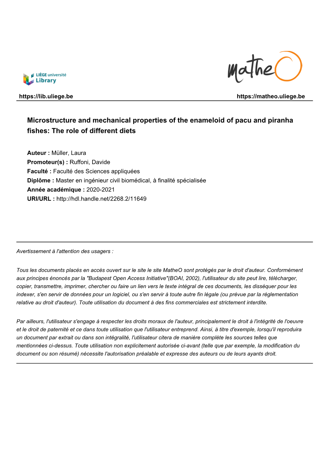 Microstructure and Mechanical Properties of the Enameloid of Pacu and Piranha Fishes: the Role of Different Diets