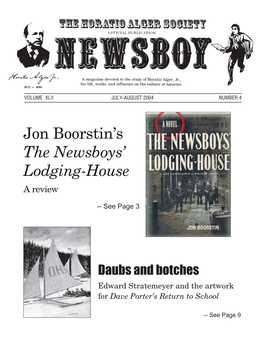 Jon Boorstin's the Newsboys' Lodging-House