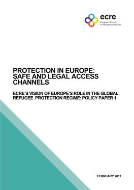 Protection in Europe: Safe and Legal Access Channels