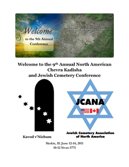 The 9Th Annual North American Chevra Kadisha and Jewish Cemetery Conference
