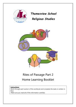 Rites of Passage Part 2 Home Learning Booklet