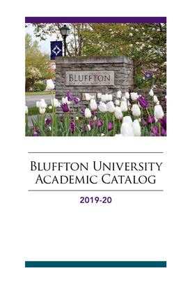 Bluffton University Academic Catalog