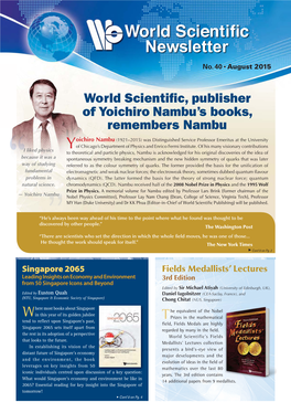 On Yoichiro Nambu Vo O Oolume Physics Bulletin(UK) Se Lu W Me Ho