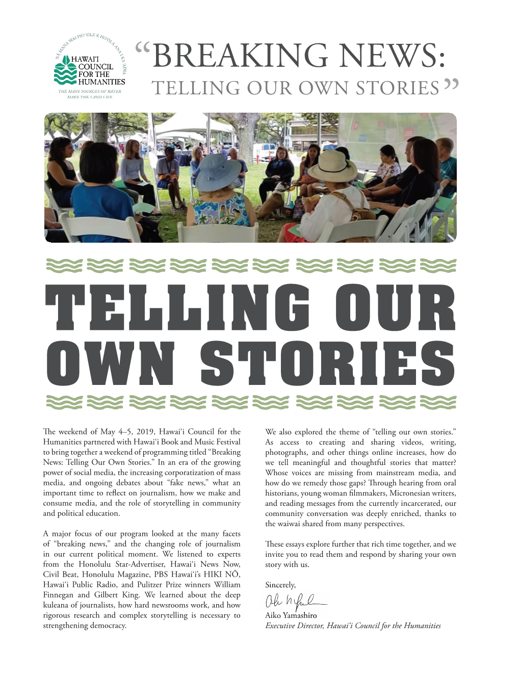 Telling Our Own Stories”