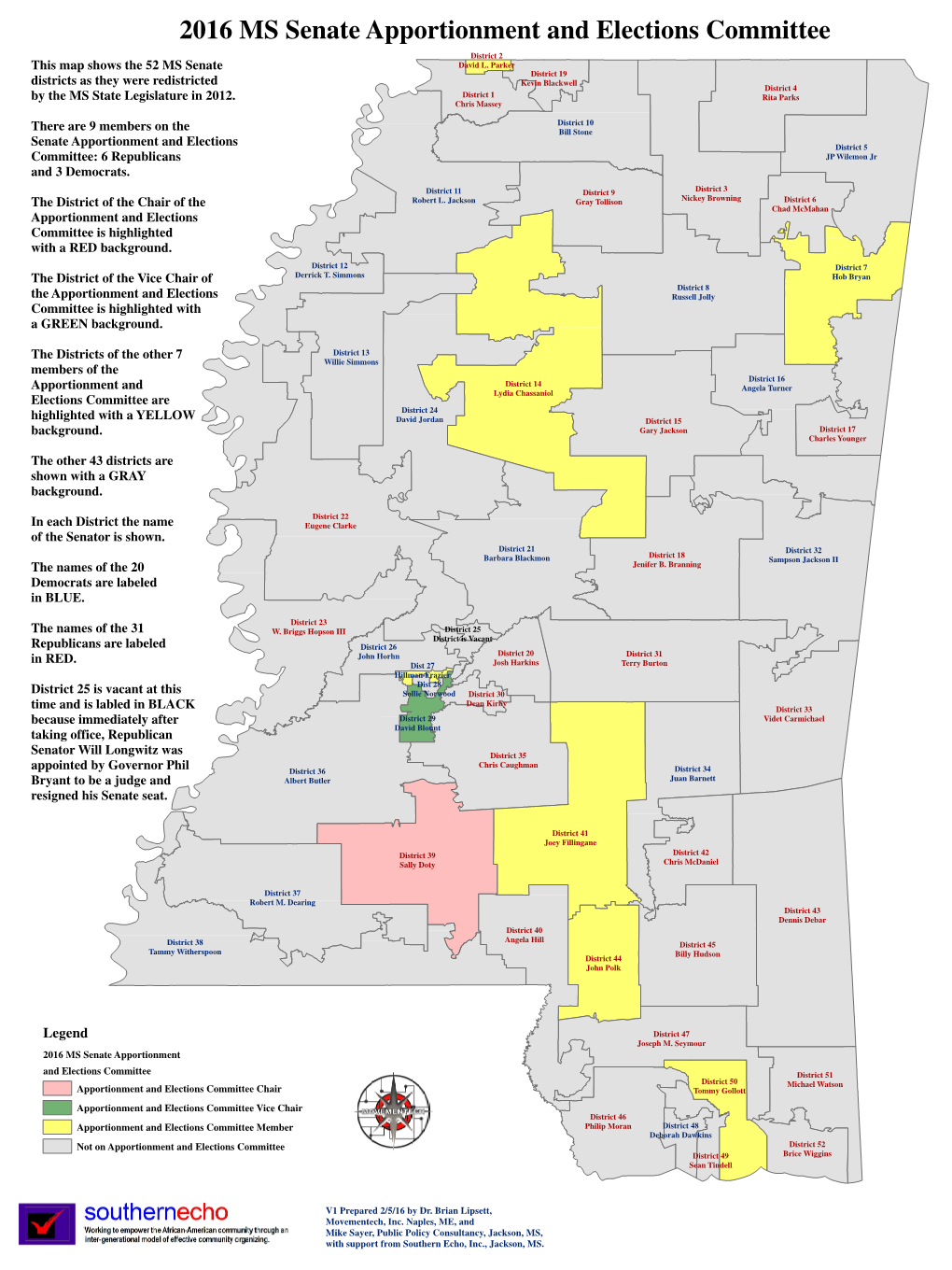 2016 MS Senate Apportionment and Elections Committee