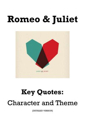 Romeo and Juliet Key Quotes PDF File