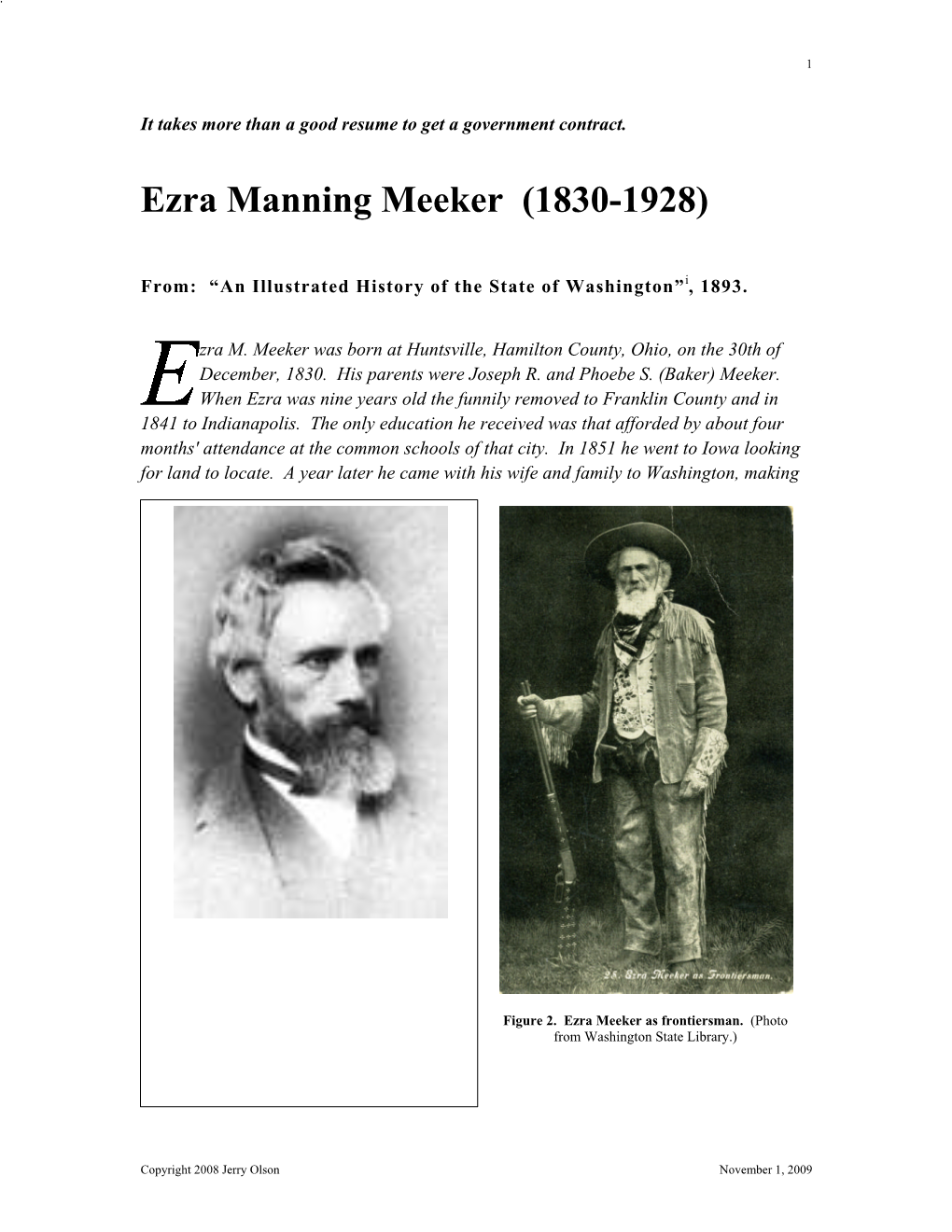 Ezra Manning Meeker (1830-1928)