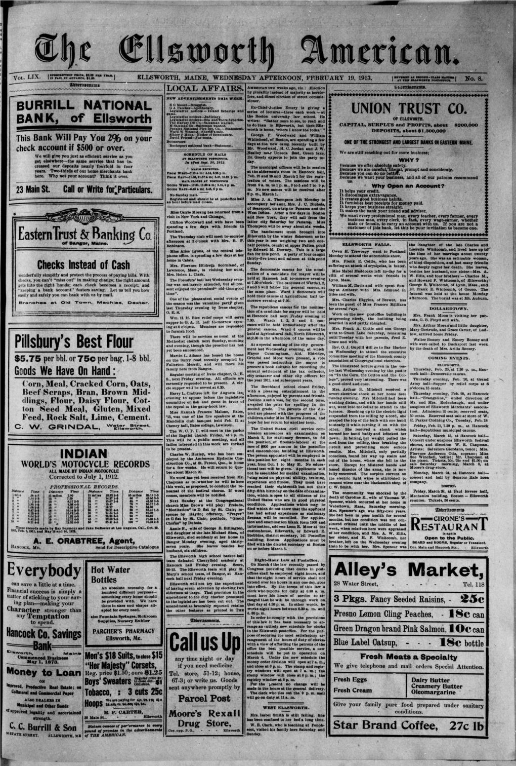 Ellsworth American : February 19, 1913