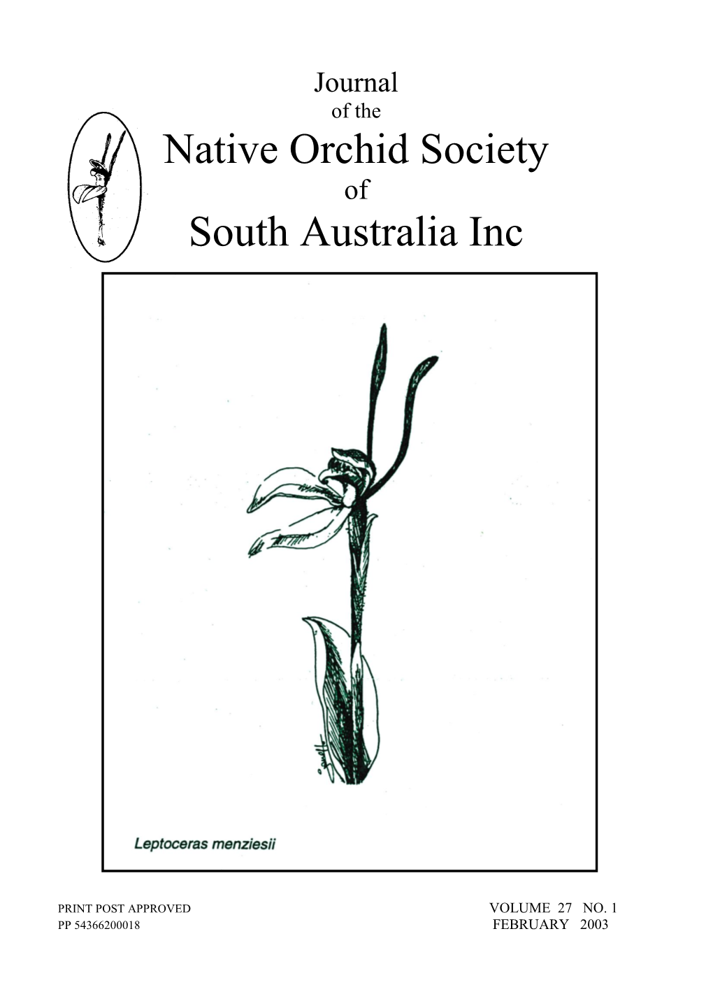 Native Orchid Society South Australia