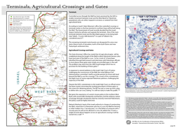 Terminals, Agricultural Crossings and Gates