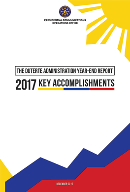 Duterte Administration Year-End Report 2017 Key Accomplishments