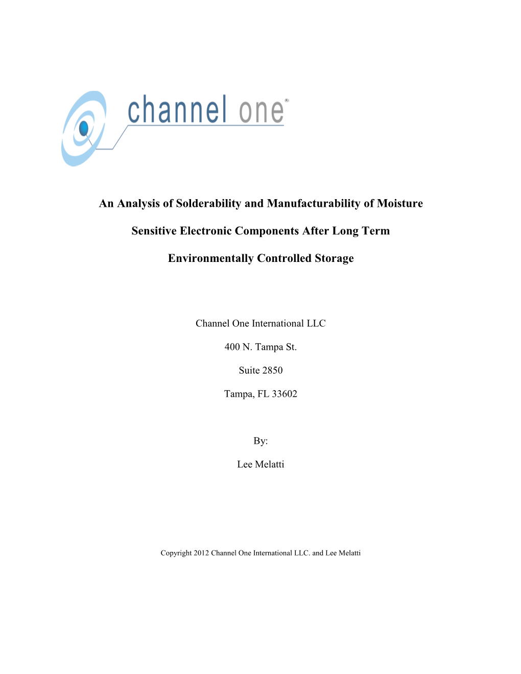 An Analysis of Solderability and Manufacturability of Moisture