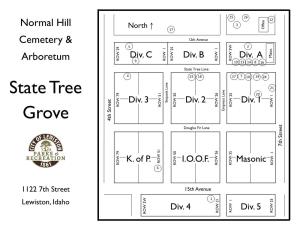 State Tree Grove Div C, Row 16 – STL Div 1, Row 7 – STL Among the Hundreds of Trees at the Cemetery and the Urban Forest