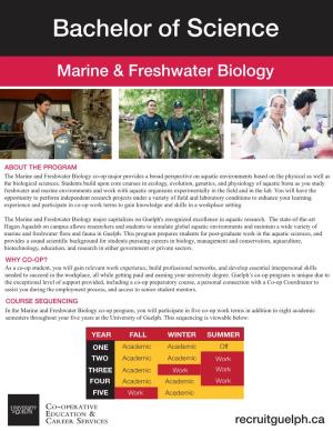 Marine & Freshwater Biology