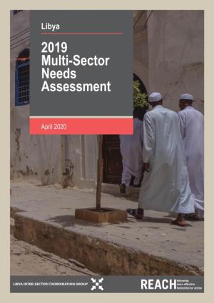 Libya Multi-Sector Needs Assessment – April 2020