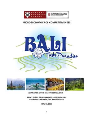An Analysis of the Bali Tourism Cluster (Pdf)