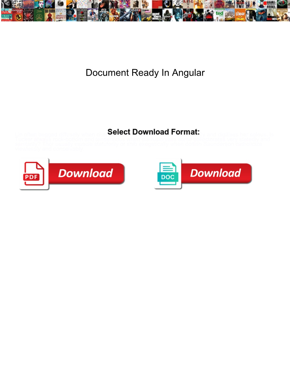 Document Ready in Angular