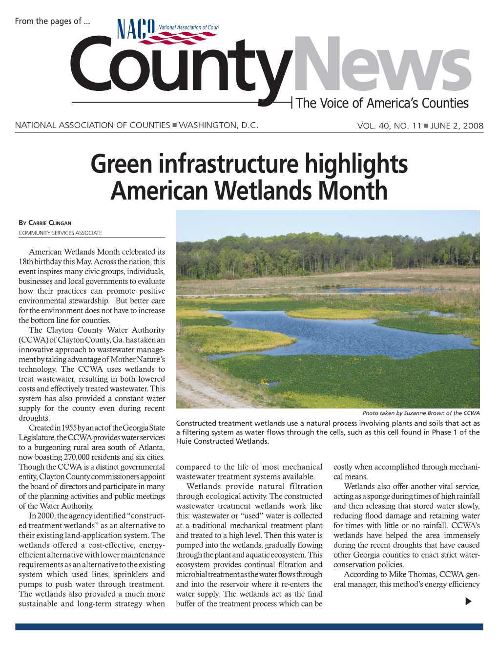 Green Infrastructure Highlights American Wetlands Month