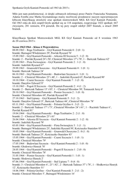 Spotkania Gryfa Kamień Pomorski Od 1963 Do 2015 R