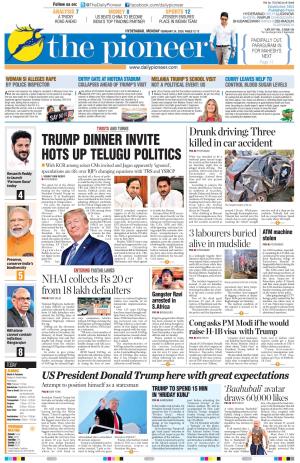 Trump Dinner Invite Hots up Telugu Politics MCX Closed at Rs 431.90(Per Bowenpally, General Bazar Modi If He