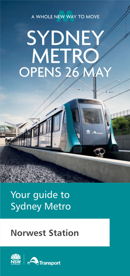 Sydney Metro Opens 26 May