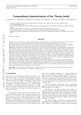 Compositional Characterisation of the Themis Family M