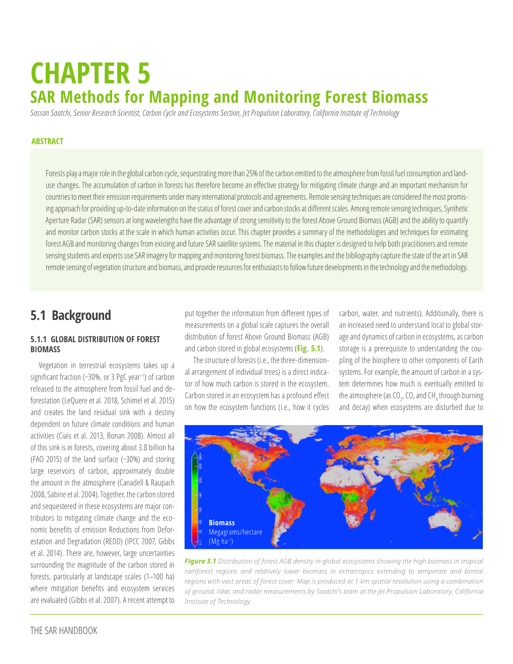 5.4 SAR Remote Sensing of Forest Biomass