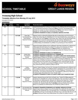 Great Lakes Scheduling School Web