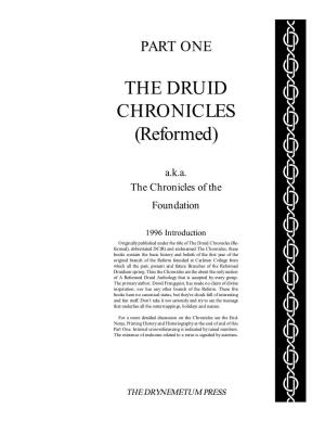 THE DRUID CHRONICLES (Reformed)