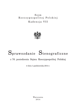 Sejm Rzeczypospolitej Polskiej Kadencja VII