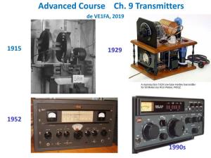Advanced Course Ch. 9 Transmitters De VE1FA, 2019