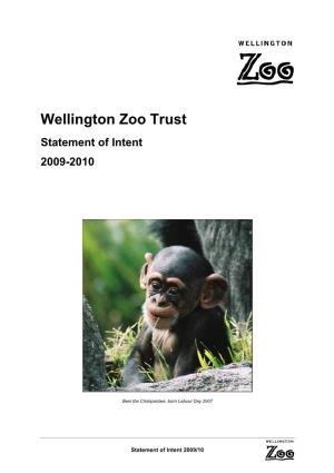 Wellington Zoo Trust Statement of Intent 2009-2010
