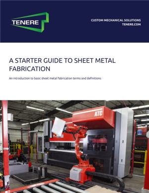 Sheet Metal Fabrication Guide