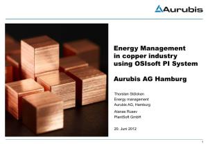 Energy Management in Copper Industry Using Osisoft PI System