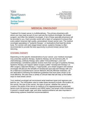 Medical Oncology and Breast Cancer