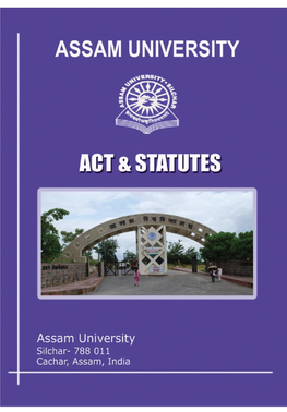 Assam University Acts & Statues