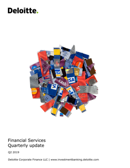 Financial Services Quarterly Update: Q2 2019