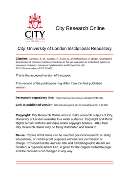 City Research Online