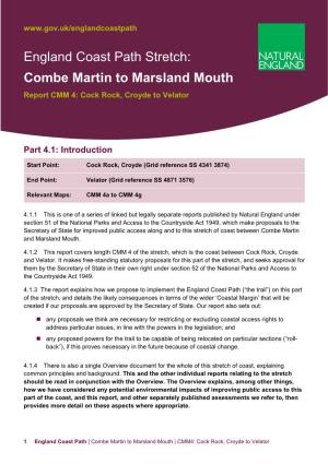 England Coast Path Combe Martin to Marsland Mouth Stretch Report 4