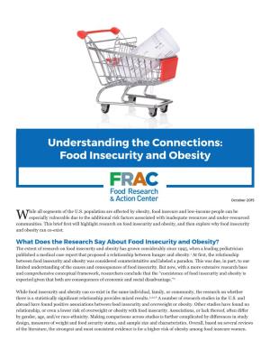 Food Insecurity and Obesity