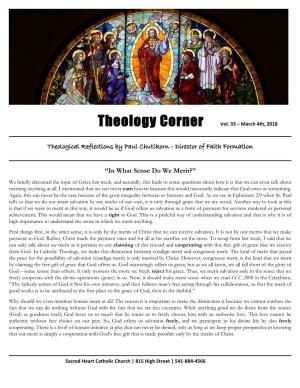 Theology Corner Vol