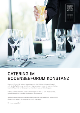Catering Im Bodenseeforum Konstanz