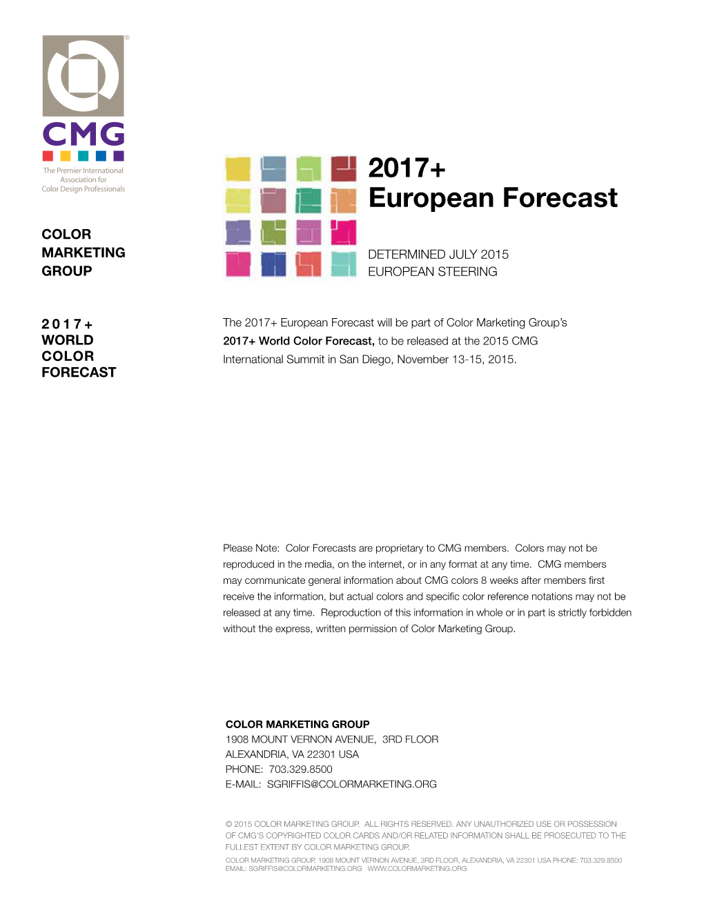 2017+ European Forecast