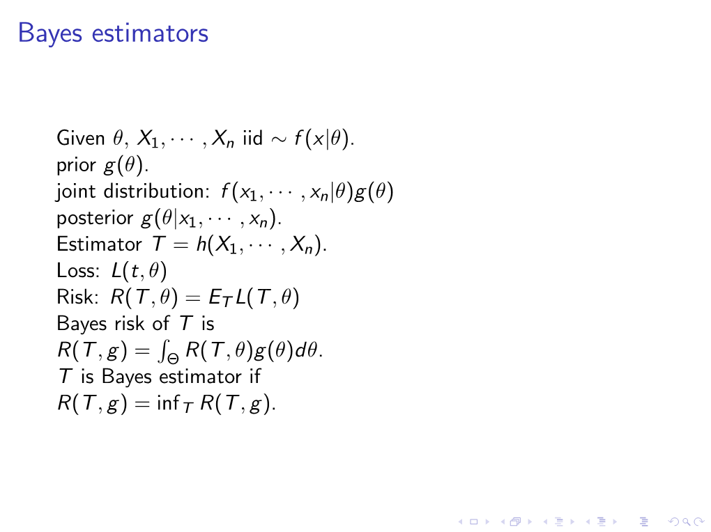 Bayes Estimators