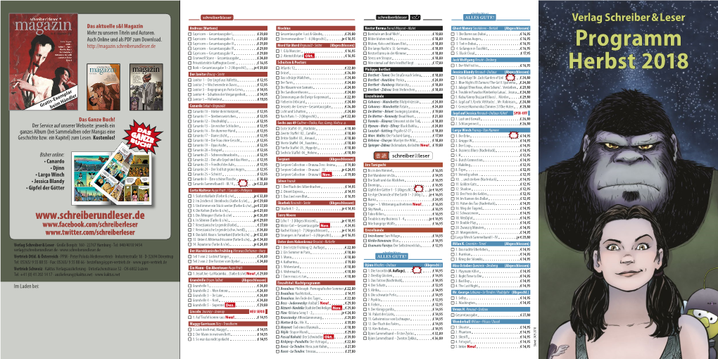 Programm Herbst 2018